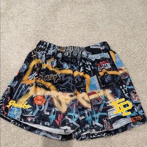 Inaka Power Black and White Patterned Shorts